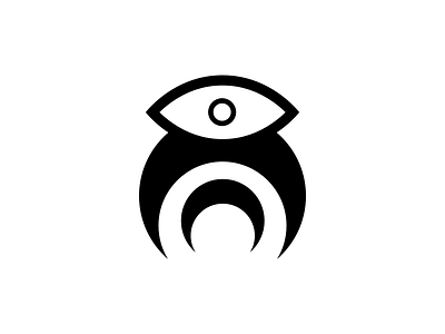 "Eye Ring" black branding eye logo minimal ring rings white