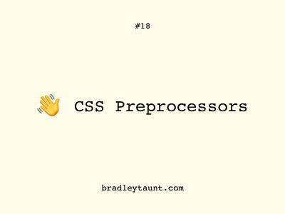 Goodbye CSS Preprocessors article blog css goodbye post preprocessors wave yellow