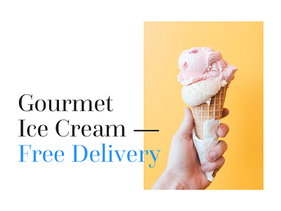 Two Scoops: Marketing Site clean cone cream ice marketing minimal site summer typography website