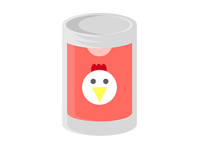 Chicken Noodle Soup can canned chicken food illustration label metal minimal noodle soup stew