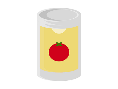 Tomato Soup broth can canned food illustration minimal modern soup tomato vegetable