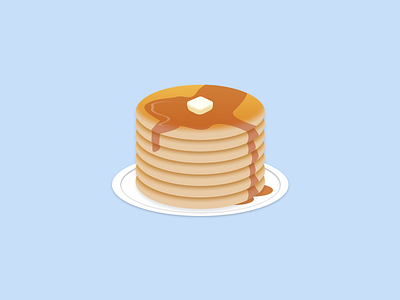 Pancakes Icon android app butter food icon ios mac pancake pancakes plate syrup