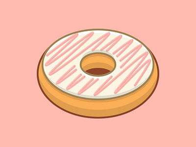Donut: American Cheese dessert donut donuts doughnut food icing illustration monkey pastel pastry