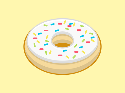 Donut: Sprinkles dessert donut donuts doughnut food icing illustration monkey pastel pastry sprinkles vanilla