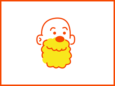 New Branding! beard brand branding cartoon face illustration logo minimal portrait