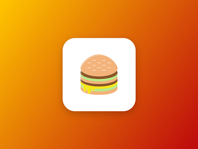 Big Mac Icon app beef big mac burger cheese food icon illustration lettuce mcdonalds meal meat