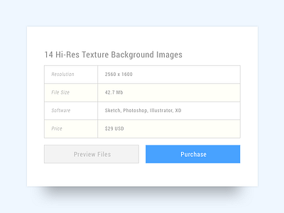 Clean Table Pricing app buttons clean ecommerce form minimal pricing purchase shadow table