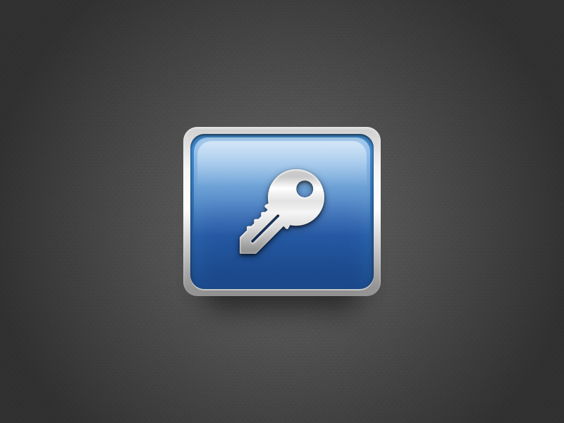 Security Icon metal key dock ios mac macos password security icon appicon