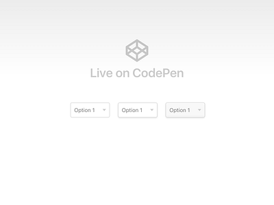 Plug & Play Dropdown (Pure CSS) codepen css depth dropdown open source select shadow ui ux web