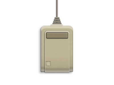 Apple - Lisa Mouse (1983) apple apple devices depth device hardware mouse shadow sketch skeuomorphic skeuomorphism