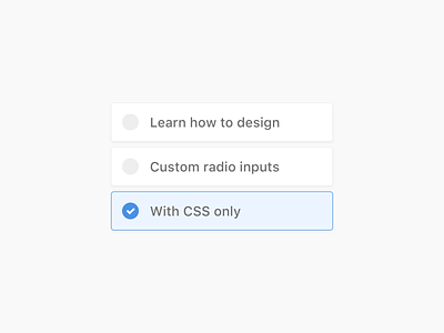 Custom Radio Inputs