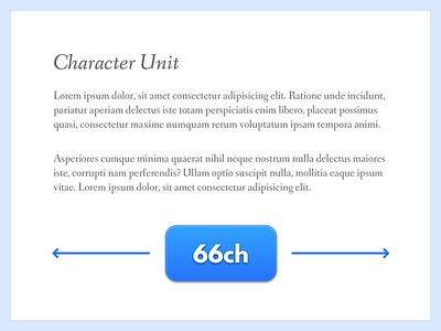 Character Unit (CSS)