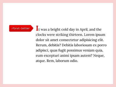 🎨 CSS: First Letter Pseudo Element