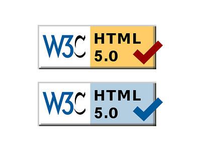 HTML5 Validator Badges