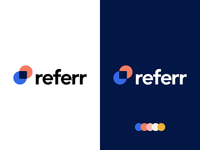 Referr Brand brand brand design branding design flat illustration logo logotype print typography ui