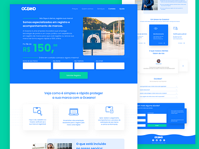 Oceano Lading Page adobe xd animation branding challange concept concept app design flat illustration ladingpage mobile product design typography ui uidesign ux uxdesign visual webdesign website