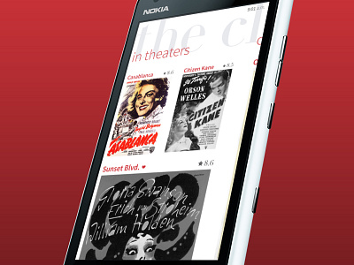 Windows Phone Classic Movies App app metro mobile movies phone ui windows wp7