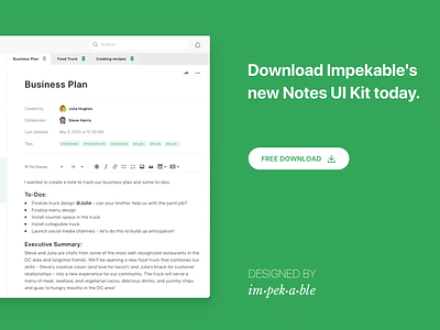 Notes App UI Kit for Adobe XD adobepartner adobexd app design free product resource ui uiux