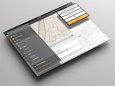 E-learning Platform desktop elearning gray ios ios6 ios7 ipad mockup orange perspective web yellow