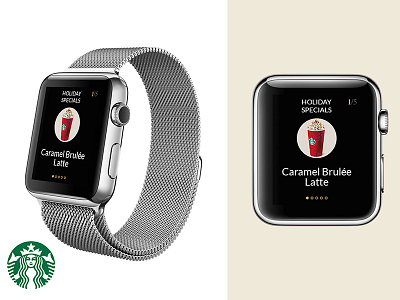 Starbucks Apple Watch Concept app apple application ios iphone starbucks ui watch