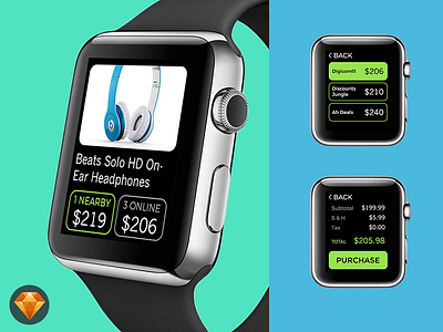 Apple Watch Mobile Local Commerce UI