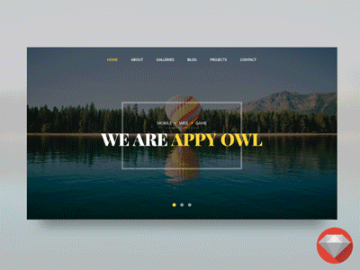 Portfolio Website Design animation blog desktop gif portfolio theme web wordpress