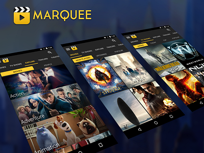 Movie Discovery, Trailers and Showtimes Android App