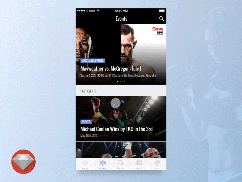 Fight News & Events Mobile App