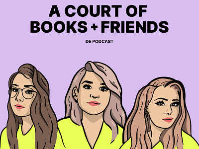 illustrations A Court of Books + Friends