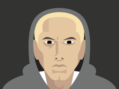 Eminem hiphop illustration portrait rap