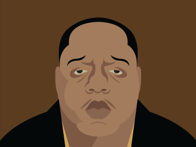 Biggie hiphop illustration portrait rap