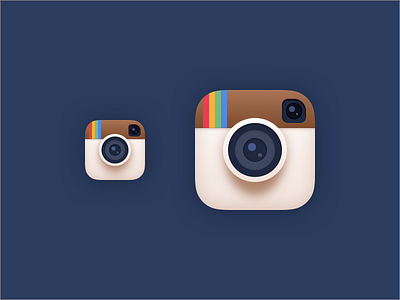 Flatish Instagram Icon flat flatish instagram redesign remake
