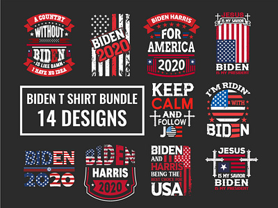 Biden t shirt design bundle vector.