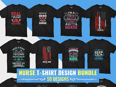 Best Selling Nurse 50 Tshirts design bundle, with 4 free Design.