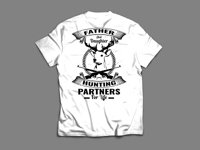 Father and daughter Hunting partners for life adobe illustrator custom t shirt graphic design graphic designer hunter hunting hunting partners hunting t shirt hunting t shirts hunting tshirt hunting tshirt design illustrator cc merchandise t shirt t shirt design t shirt designer tshirt design