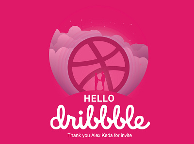 Hello Dribbble! branding design illustration vector web website