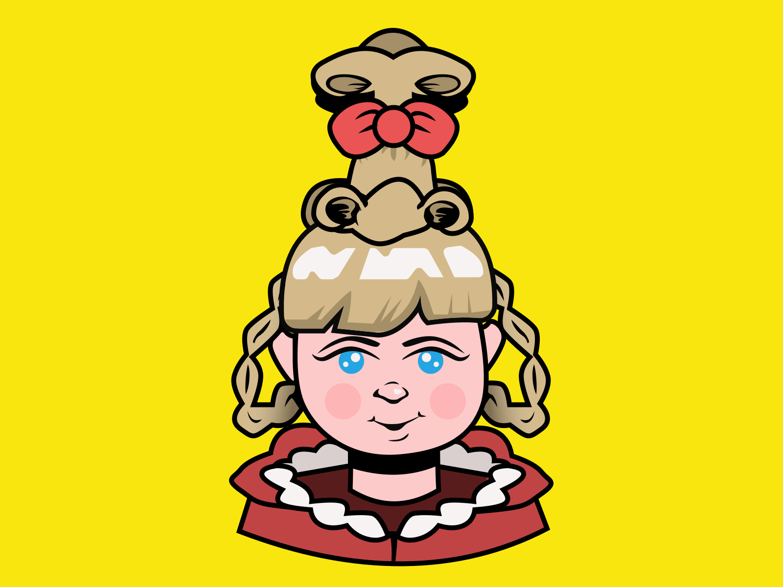 Holiday Illustration 3 Cindy Lou Who By James Foster Vasquez On Dribbble