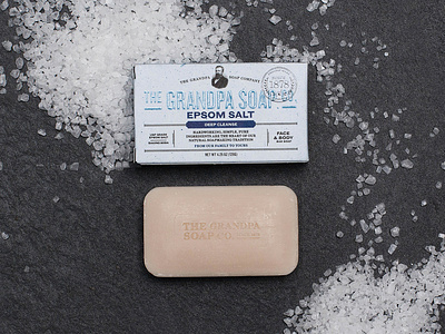 The Grandpa Soap Co. Package design beauty branding epsom health heritage hipster identity natural outdoors packaging photography rustic soap texture typography vintage
