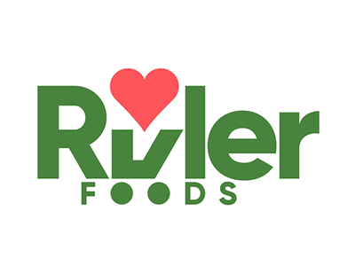 Ruler Foods animated logo animated logo branding brandmark design fresh geometric grocery healthy icon identity kroger logo logo design shopping cart simple typography vector