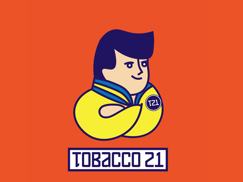 Tobacco 21 Cincy Characters animated avatar branding brandmark design digital design geometric gif graphic identity illustration logo design smoking tobacco typography vape vector web design youth