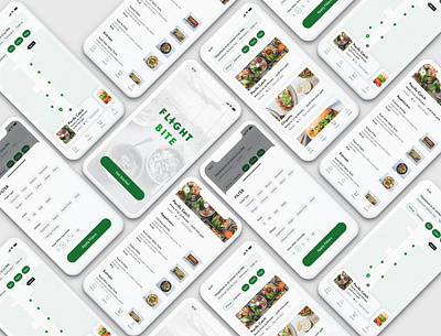 Flight Bite food app mobile design order food product design ui