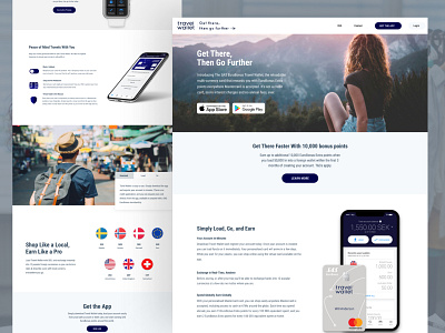 Travel Wallet - Landing Page branding clean design home page landingpage onlinewallet travelwallet ui uidesign user interface webapp webdesign website