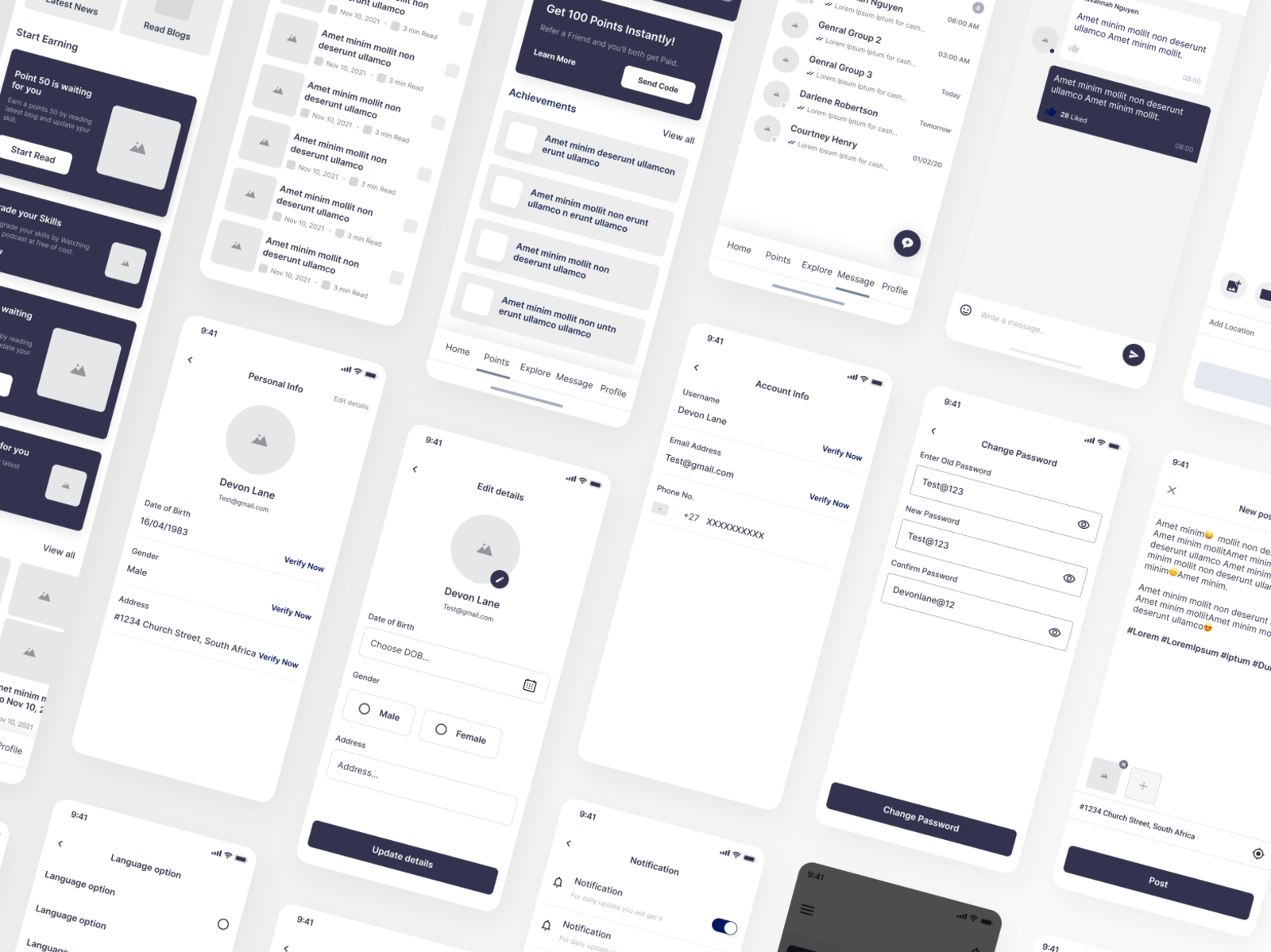 Mobile App Lo-Fi Wireframe by PixlerLab on Dribbble