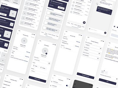 Mobile App Lo-Fi Wireframe app application design clean ios mobile app uiux user interface wireframe