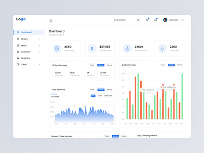 Food Delivery App Dashboard