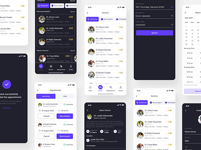 Medical Mobile App android app appointment clean design doctor hero ios medical medicalapp mobileapp onlineappointment ui user interface