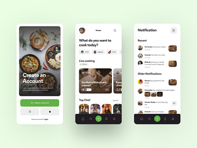 GoodFood - Food Recipes App app application design food foodrecipies mobileapp topchef user interface