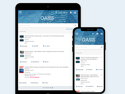 OASIS Selector Experience e-commerce ui ui design ux ux design