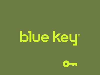 Blue Key blue branding customtype design key modern sketch store studio typogaphy vector