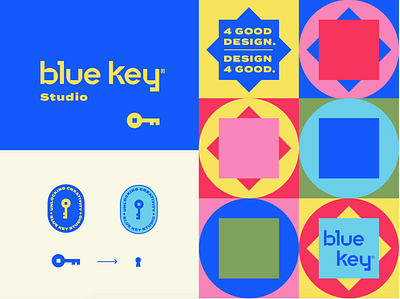 Blue Key Color Exploration branding custom identity lettering logo typogaphy